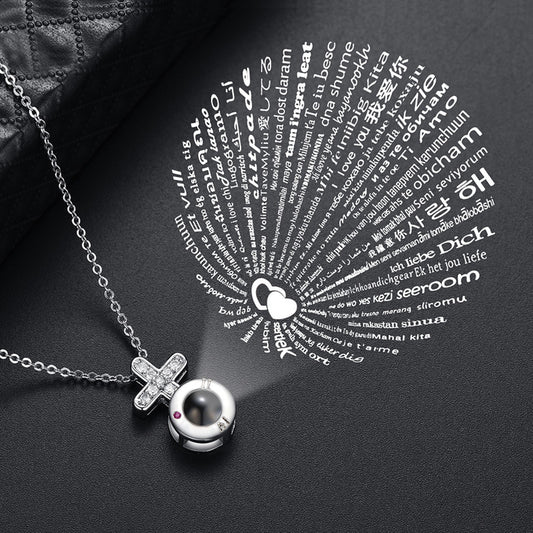 100 Types Of Cross Circle Projection Necklaces I Love You